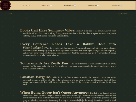 library/recs screenshot