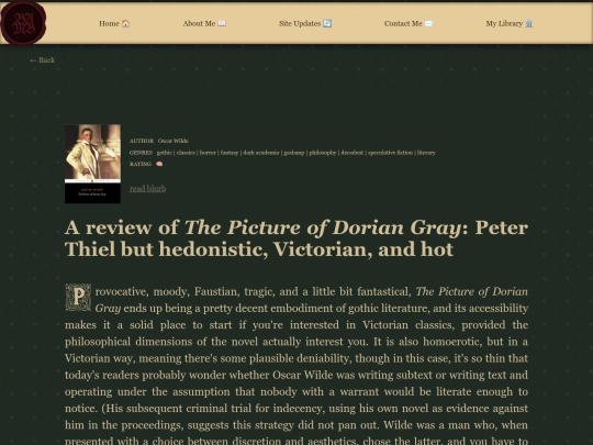 posts/reviews/thepictureofdoriangray screenshot