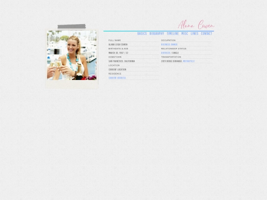 Biographies/testing screenshot