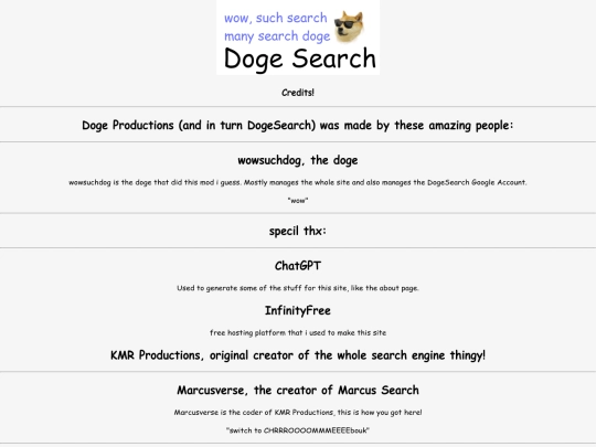credits screenshot