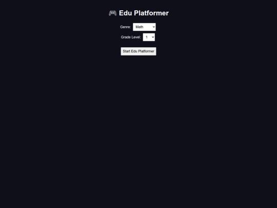 edu-platformer screenshot