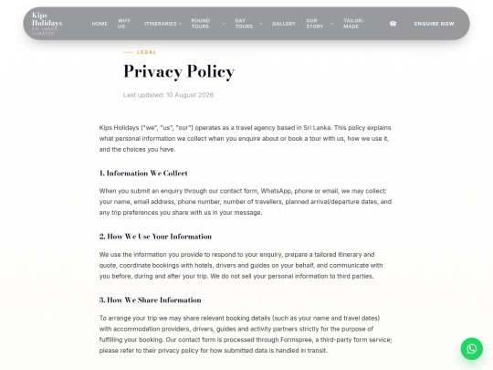 kipsholidays/privacy screenshot