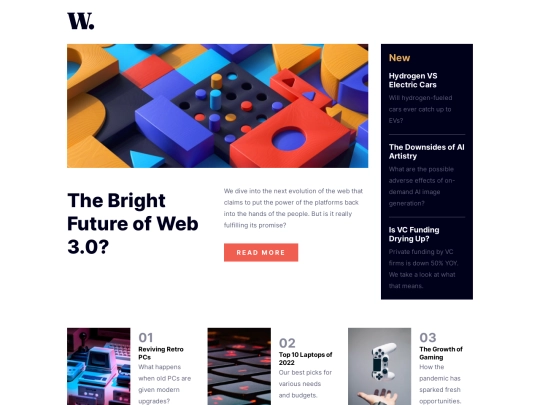 retos/news-homepage-main screenshot