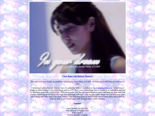 fanlisting screenshot