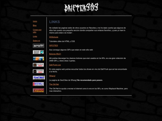 links screenshot