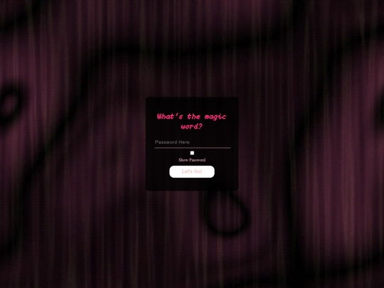 blogpassword screenshot