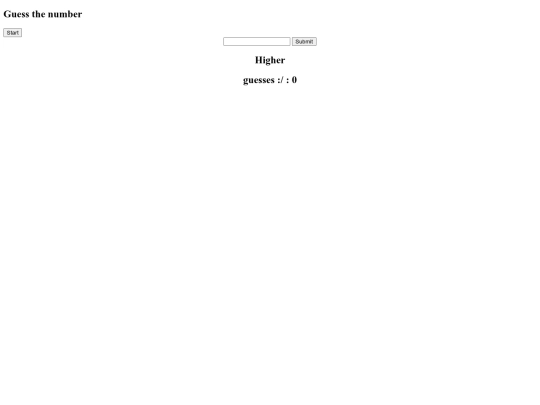 guessthenumber screenshot