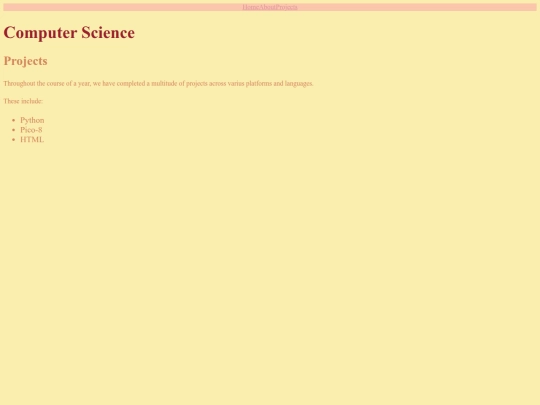 projects screenshot
