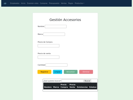 modulos/empleados/Accesorios screenshot