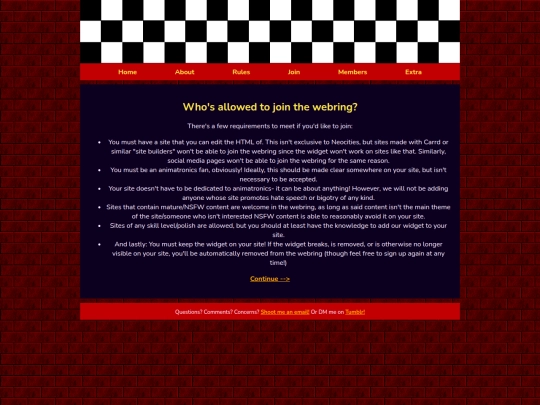 rules screenshot