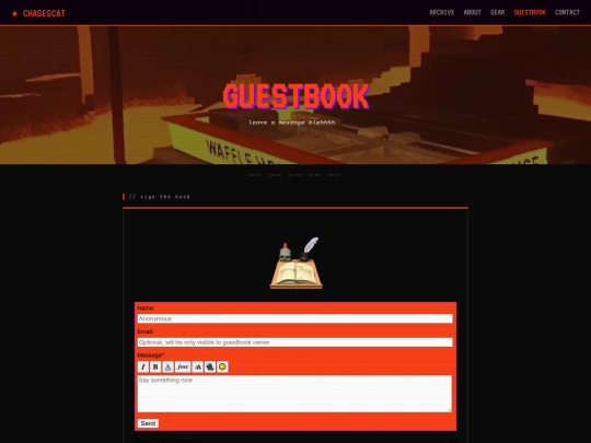 guestbook screenshot