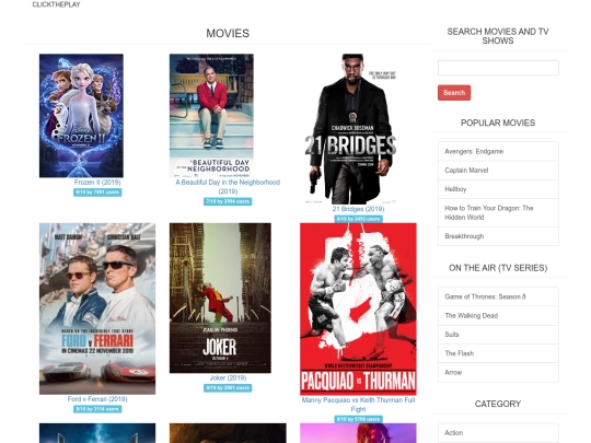 Movies screenshot