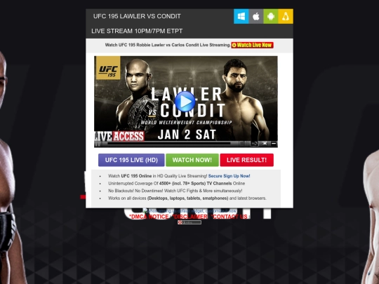 SportsTV/UFC195_LawlervsCondit screenshot