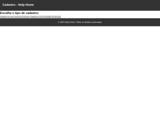 cadastro screenshot