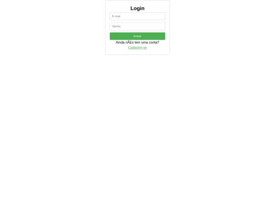login screenshot