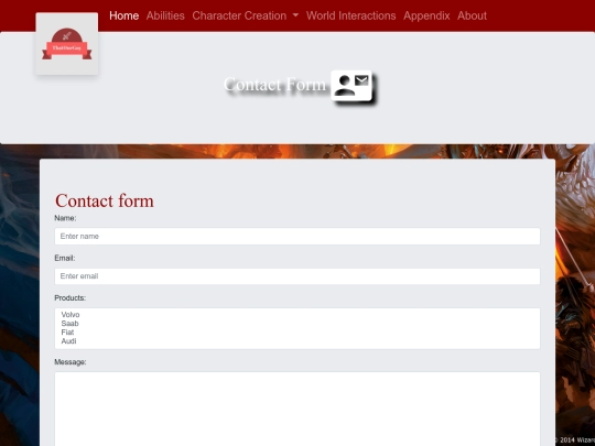 form-contact screenshot