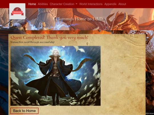 thankyou screenshot