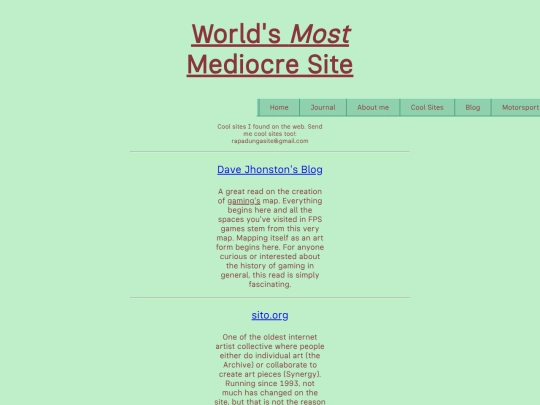 coolsites screenshot