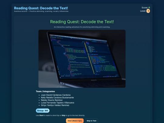 reading_quest_game_embedded screenshot