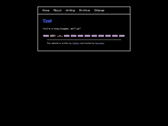 test screenshot