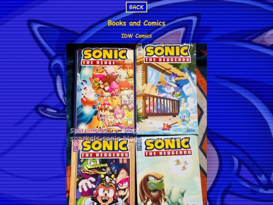 collection pages/bookscomics screenshot
