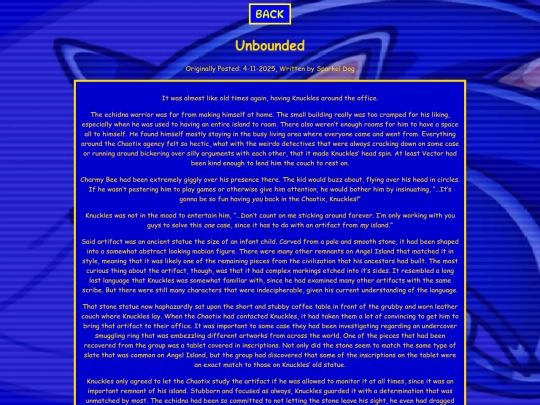 fanfictions/unbounded screenshot