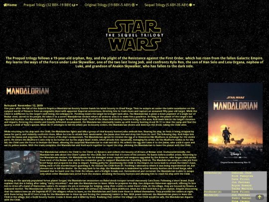 pages/sequels screenshot