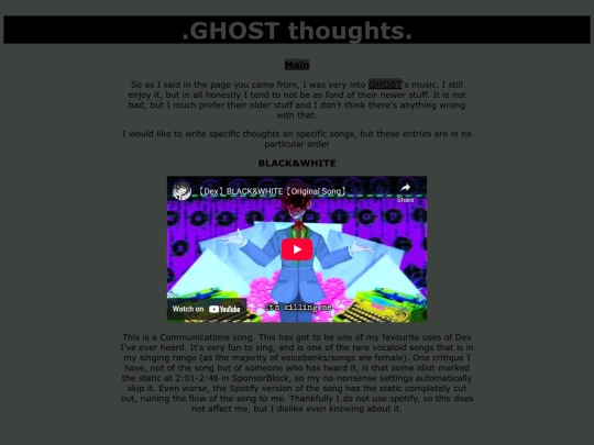 ghostthoughts screenshot