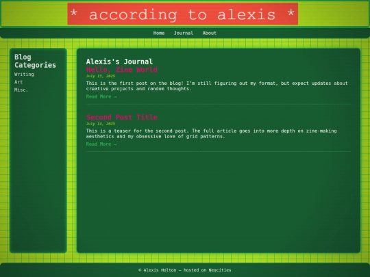 journal screenshot