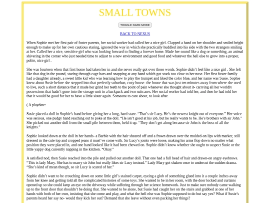 smalltowns screenshot