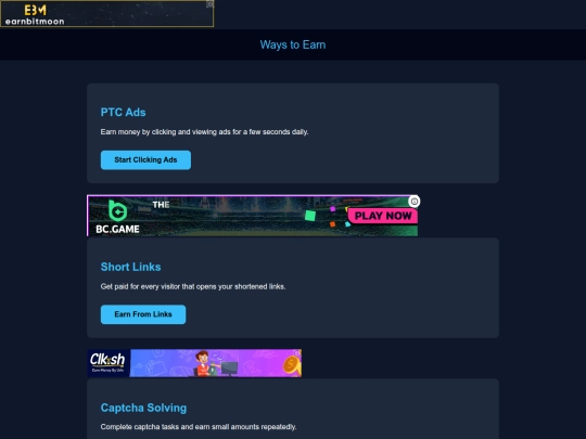 Bombastic.idex/Earn screenshot