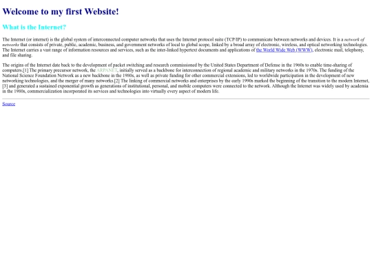 firstwebsite screenshot