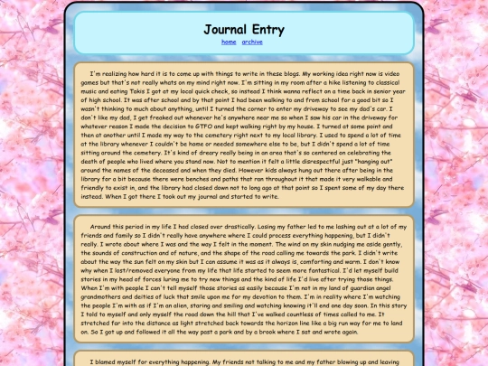 journal screenshot