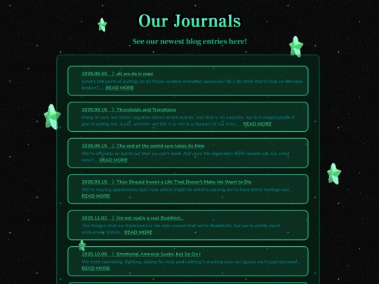 journals screenshot