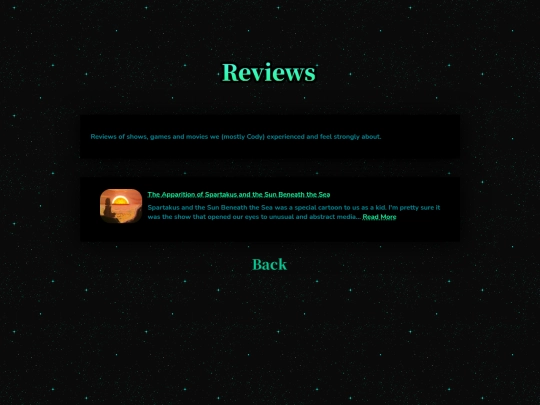 reviews screenshot