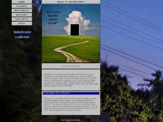shrines/weirdcore/home screenshot