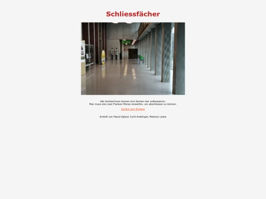 Schliessfaecher screenshot