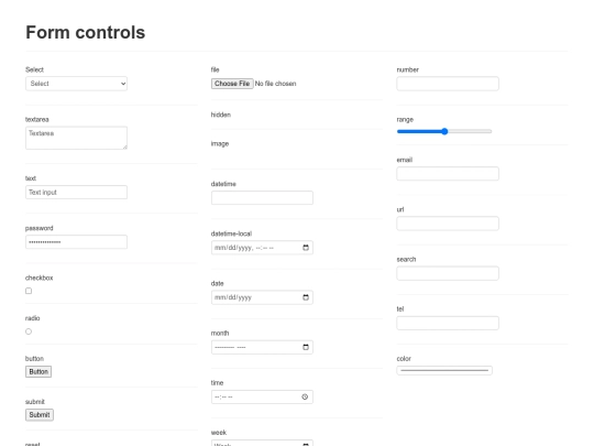 bootstrap/less/tests/forms screenshot