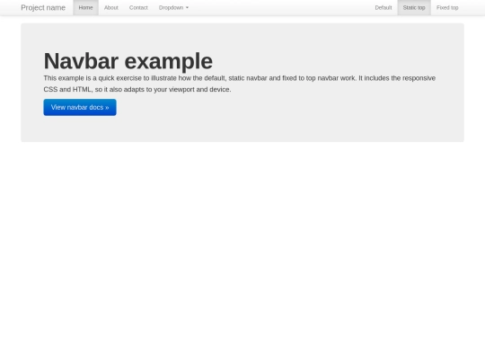 bootstrap/less/tests/navbar-static-top screenshot