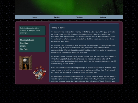 diary screenshot