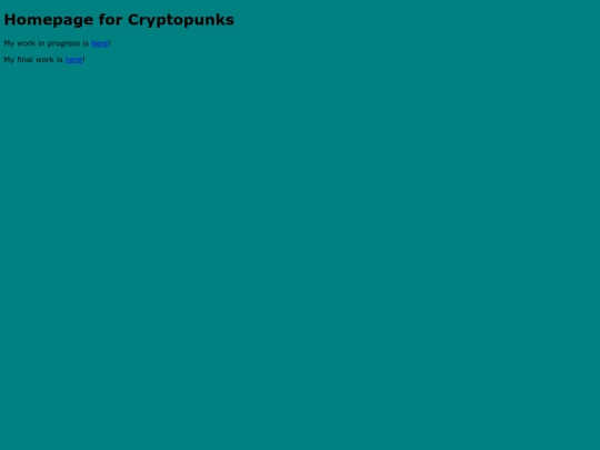 Cryptopunks screenshot