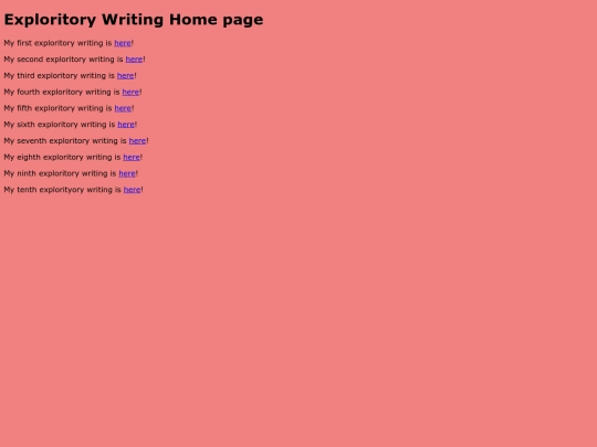 ExploritoryWritingHP screenshot