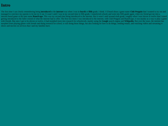 Intro screenshot