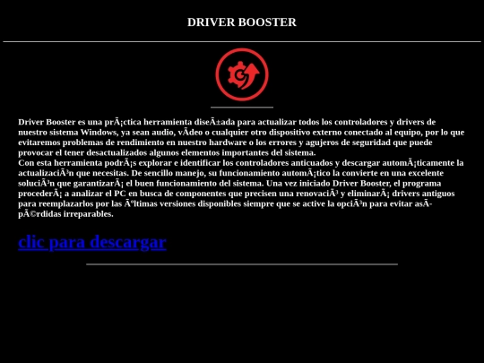 Driver screenshot