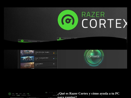 RazerCortex screenshot