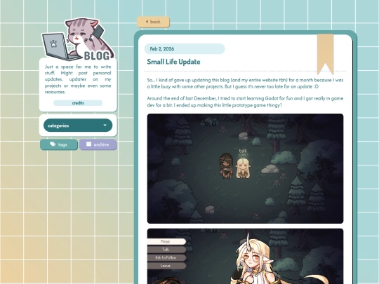 blog/posts/2026-02-02-Small-Life-Update screenshot