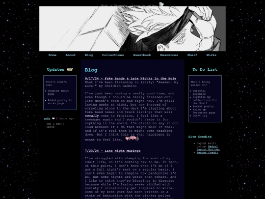 blog screenshot