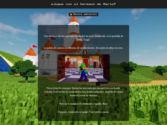 Paginaespacioliminal/luigi screenshot