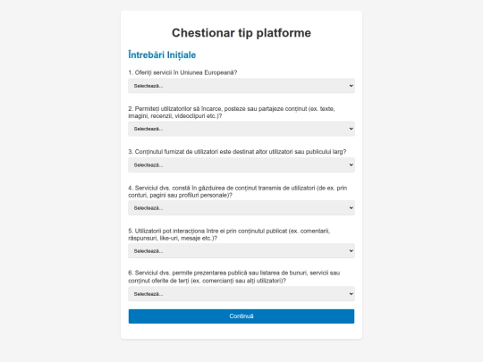 chestionar screenshot
