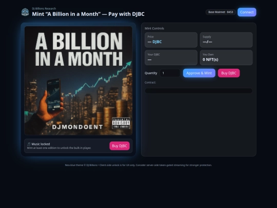djbcmusicdropnft screenshot